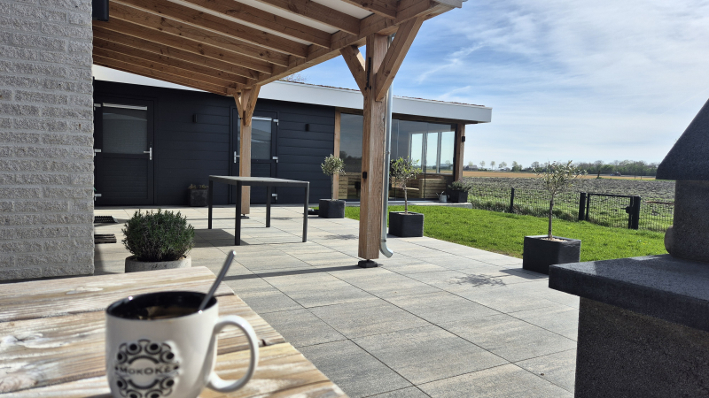 Koffie op het terras